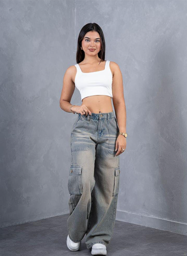Pantalones cargo mujer