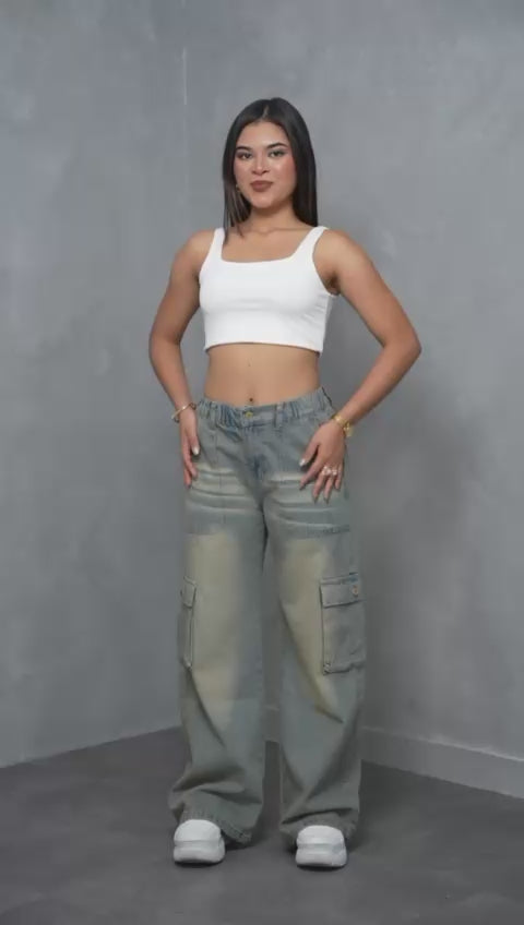 Pantalones cargo mujer